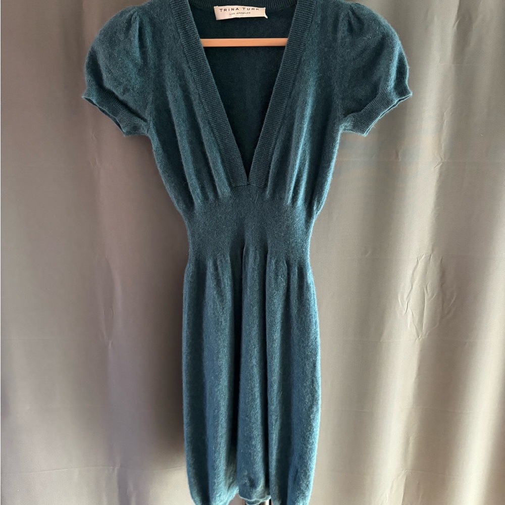 Trina Turk Deep Teal Mini Dress